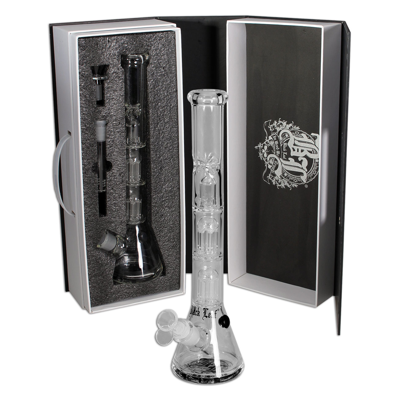 Black Leaf Boxed Bong Multi Level | Near Dark Shop